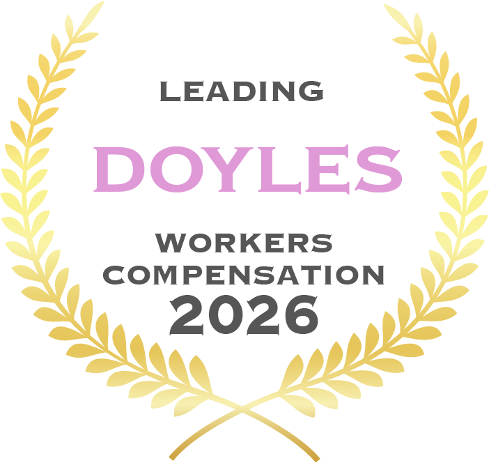 Doyle's Guide 2026 Workers Compensation Leading badge, vbr Lawyers